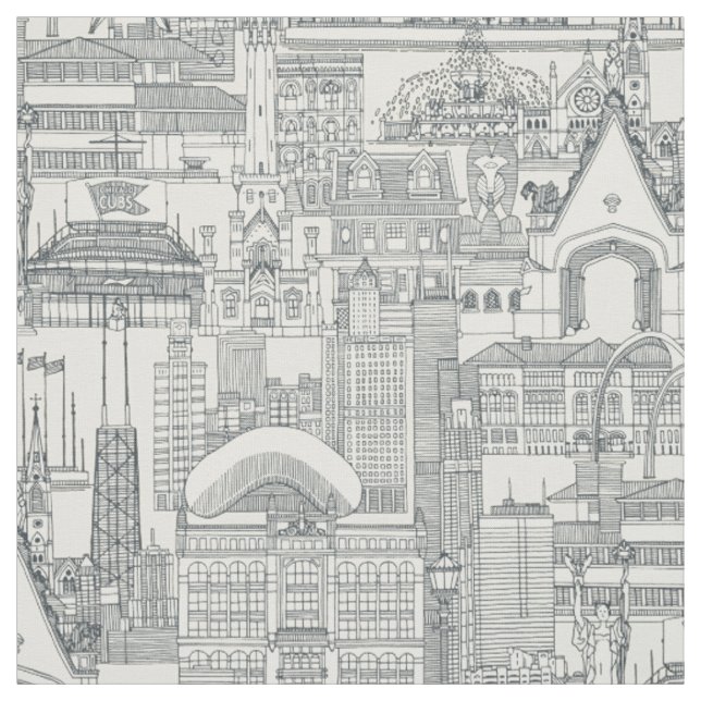 Tela Perla gris oscura toile de Chicago (Retal)