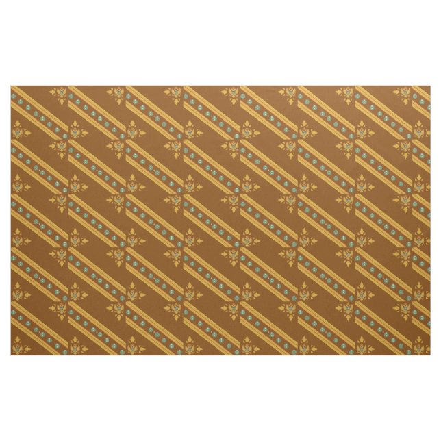 Tela Perlas oceánicas y águilas regales ("Cuarto gordo" (fat quarter))