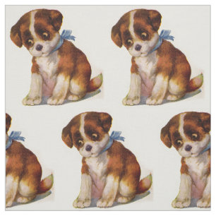 Tela perrito adorable no de los años 30 impresión de