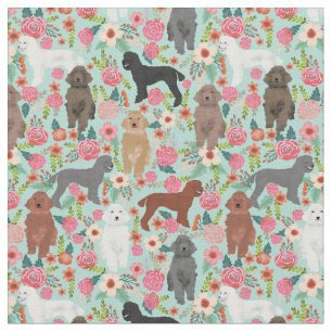 Tela perritos de cangrejo florero vintage menta