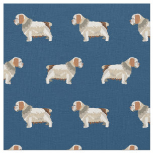 Tela Perro azul marino español trébol