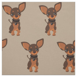 Tela Perro cachorro chihuahua marrón