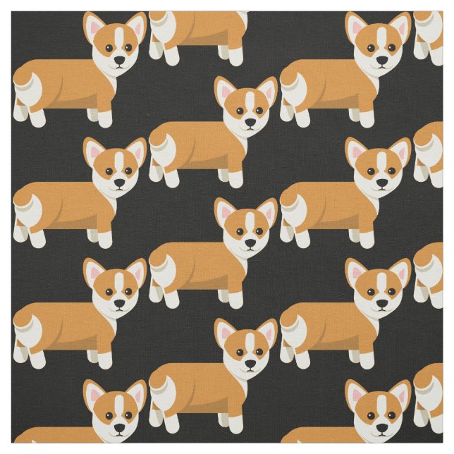 Tela Perro cachorro de Corgi galés (Retal)
