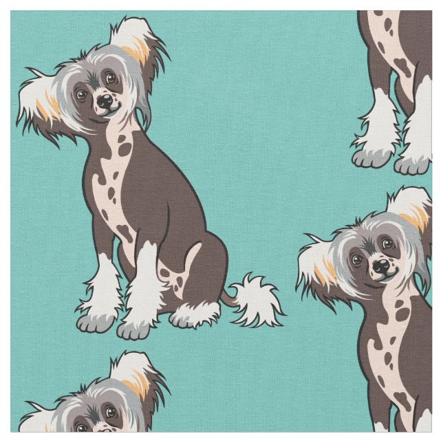 Tela Perro chino en reposo (De cerca)