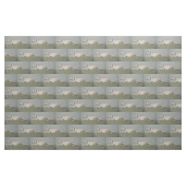 Tela Perro corriente ArtFabric del galgo ("Cuarto gordo" (fat quarter))