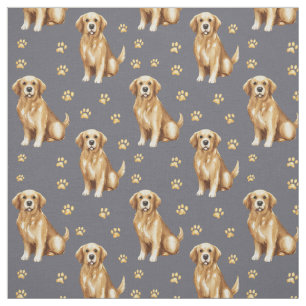 Tela Perro Cute Golden Retriever