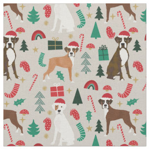 Tela Perro de boxeo navidades lindos que