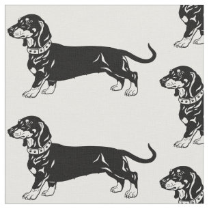 Tela perro de dachshund liso