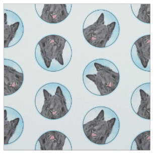 Tela Perro de la pintura negra Groenendael de Bélgica