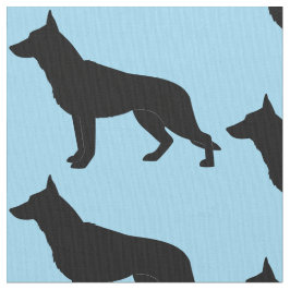Tela Perro de pastor alemán en silueta
