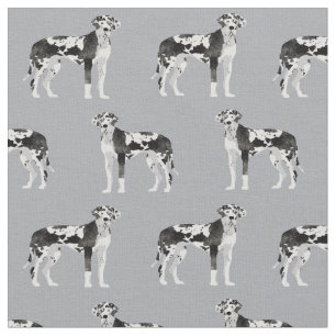 Tela Perro gris Harlequin Great Dane