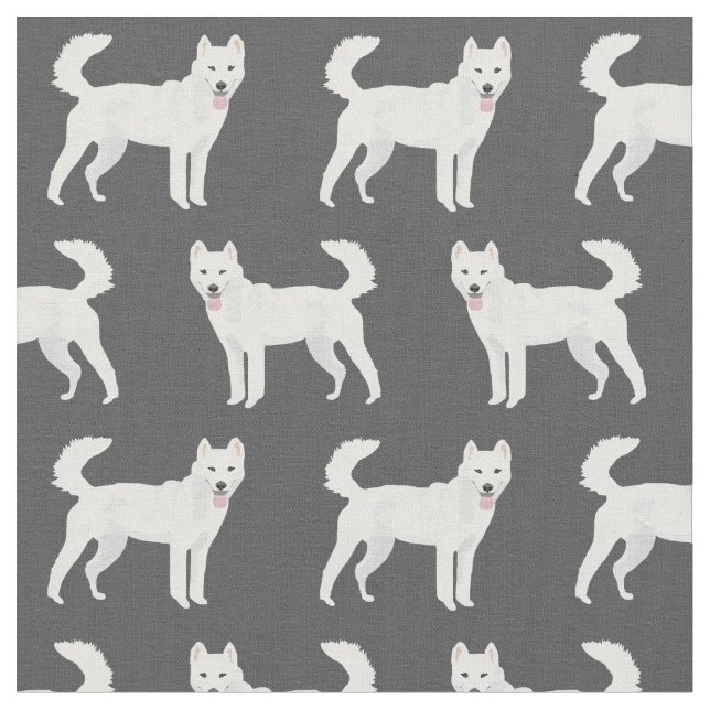 Tela perro jindo carbón oscuro (De cerca)