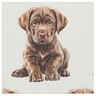 Tela Perro Labrador Retriever de Chocolate