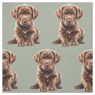 Tela Perro Labrador Retriever de Chocolate