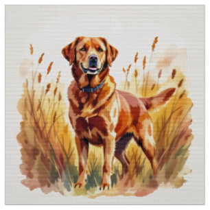 Tela Perro Labrador Retriever Fox Rojo