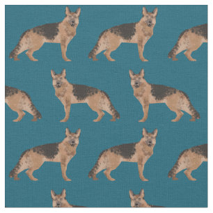 Tela Perro pastor alemán azul