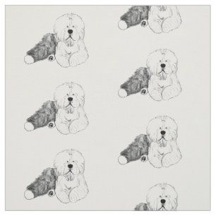 Tela perro pastor inglés viejo Walt Wigglebottom