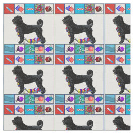 Tela Perro perdiguero del perro de agua y equipo