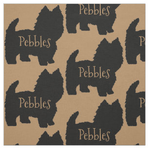 Tela Perro personalizado Westie o Terrier Blanco de las