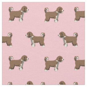 Tela Perro rosa Perro de agua español