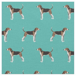 Tela Perro turquesa del perro de Walker Coonhound