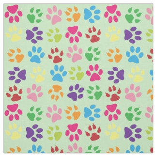 Tela Perro verde azul rosado verde pálido Naranja garra
