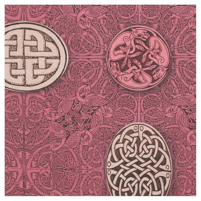 Tela Perros, caballos y pájaros célticos (De cerca)