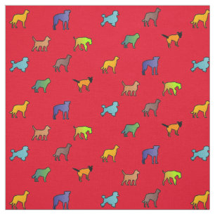 Tela Perros coloridos