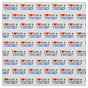 Tela Perros de amor y Trump