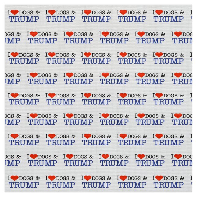 Tela Perros de amor y Trump (Retal)