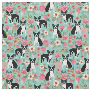 Tela Perros de Boston Terrier florines de cosecha