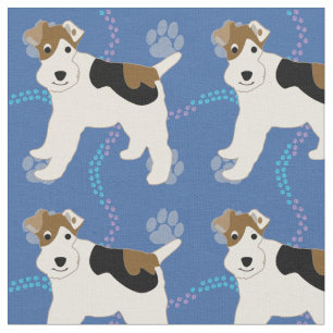 Tela Perros de caricatura - Wire Fox Terrier v1