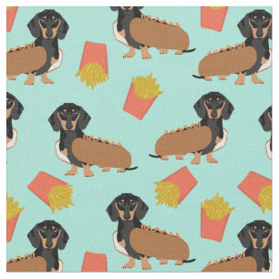 Tela Perros de Dachshund perros negros y morenos