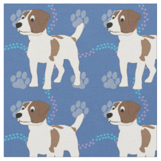Tela Perros de dibujos animados - Jack Russell Terrier