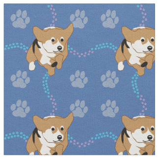 Tela Perros de dibujos animados - Pembroke Welsh Corgi 