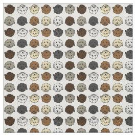 Tela Perros de Doodle Multicolor