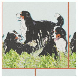 Tela Perros de montaña de Bernese en el césped