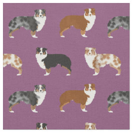 Tela Perros pastores australianos morados