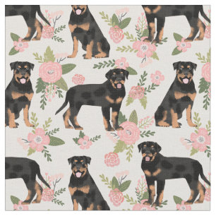 Tela Perros Rottweiler melocotón