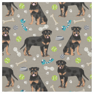 Tela Perros Rottweiler y juguetes para perros