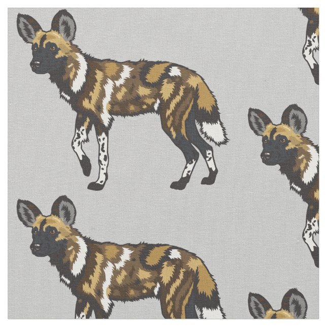 Tela Perros salvajes africanos (De cerca)