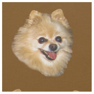 Tela Personalizable del perro de Pomeranian