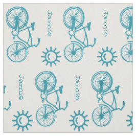 Tela Personalización de la bicicleta solar Verde azulad