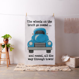 Tela personalizada arte azul del camión