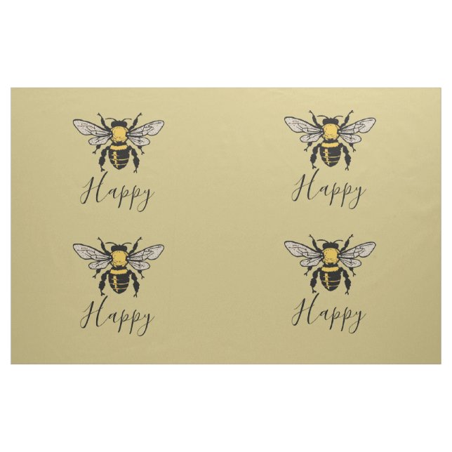 Tela personalizada de la impresión de la abeja (Yarda)