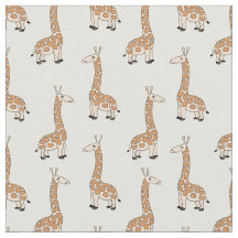 Personalizado Baby Giraffe Fabric Print para niños