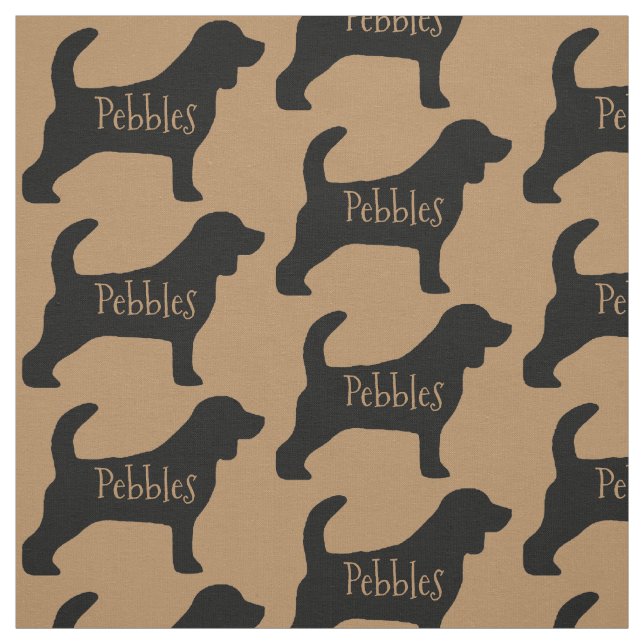 Tela Personalizado Beagle Dog Fabric (Retal)