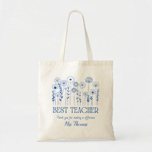 Tela Personalizado bolso de regalo profesor de aprecio 