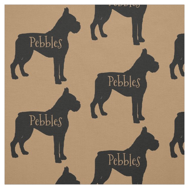 Tela Personalizado Boxer Dog Fabric (Retal)
