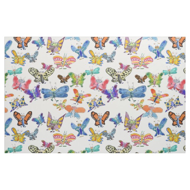 Tela Personalizado Butterflies Fabric ("Cuarto gordo" (fat quarter))